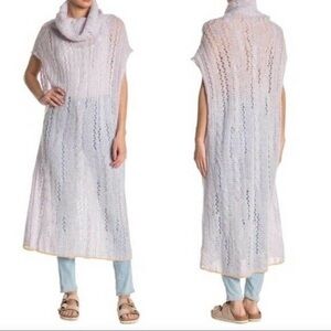 Free People Pirouette Knit Cowl Neck Long Tunic